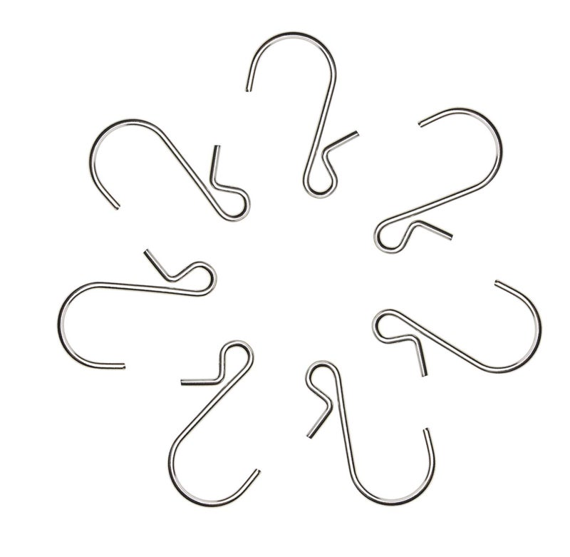 Mini Skater 30 Pcs 1.5 inch Length S Shaped Hanging Hooks Metal Small Silver Hangers with Storage Box for Home Kitchen Bedroom Office Christmas Tree Decorations - Image 3